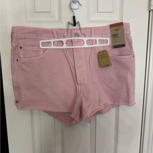Levi's Women's Pink Denim Shorts